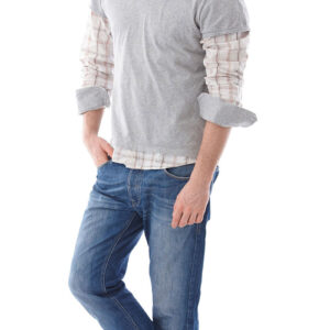 Man in blue jeans